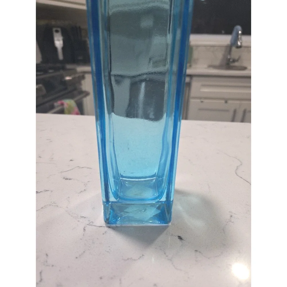 Vintage Ikea Blue Vase Made In Poland 0547